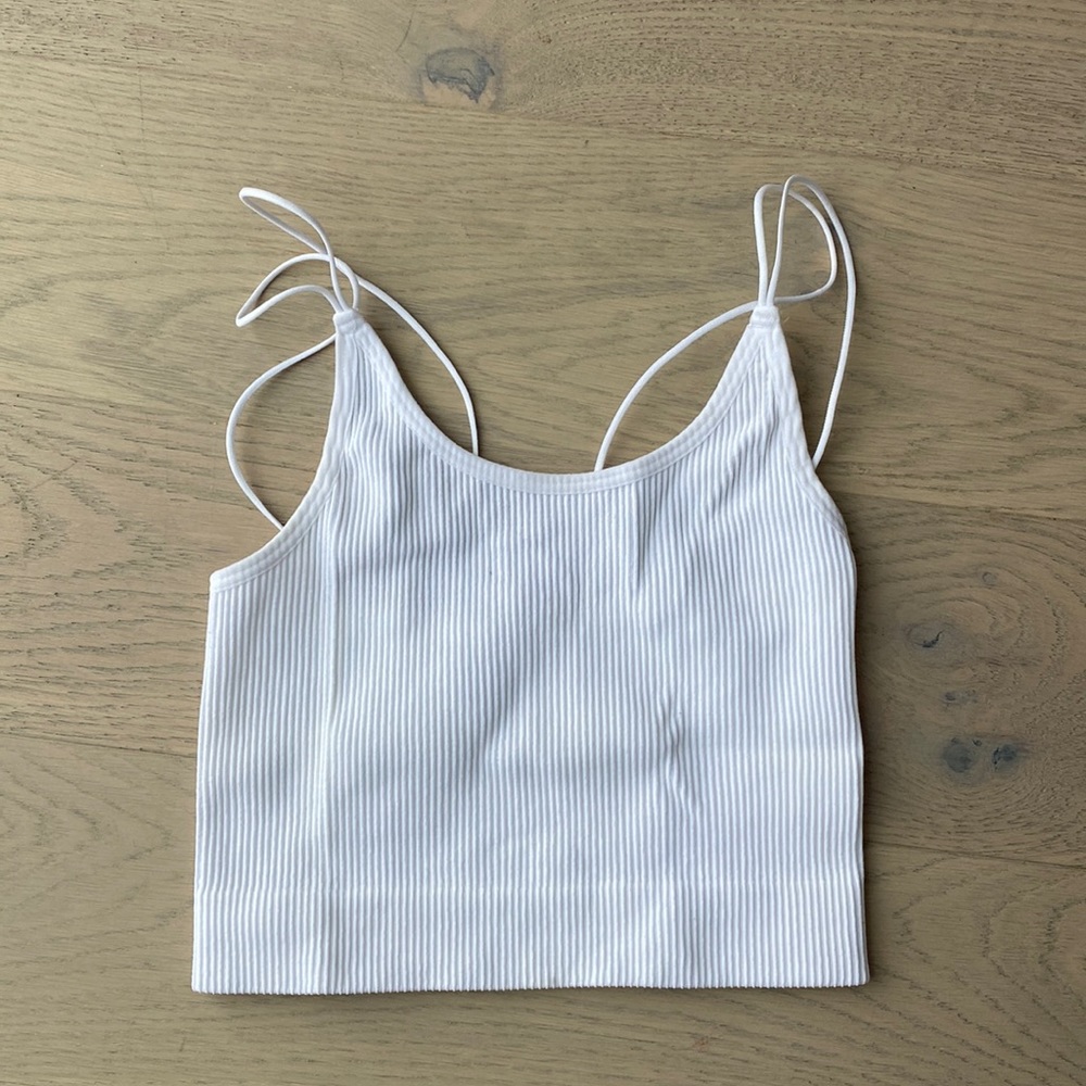 Sunday Best - Aritzia, ribbed cropped tank top